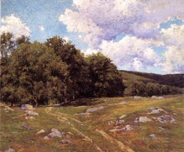  Cross Painting - Meadow Crossing scenery Hugh Bolton Jones
